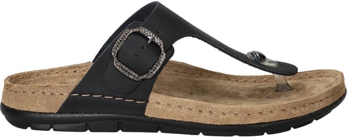 Rohde Slippers - Dames - Zwart - Maat:36