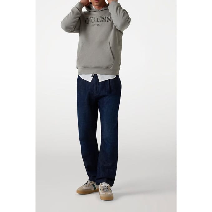GUESS Beau Hoodie Sweatshi Sage Plant Taglia: S | Maglioni a maglia Outlet | Uomo | Verde