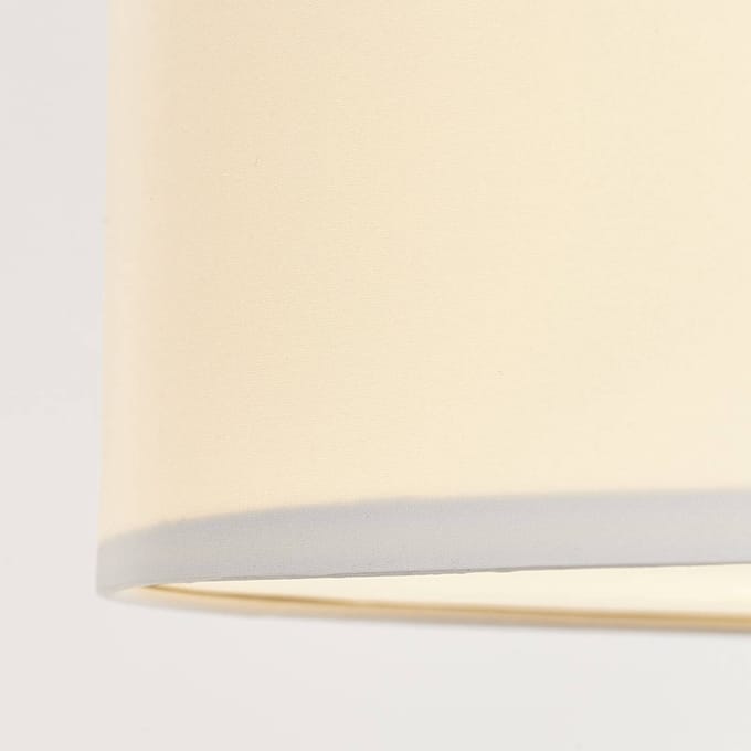 Brilliant Plafondlamp Andria textiel, 60 cm, wit