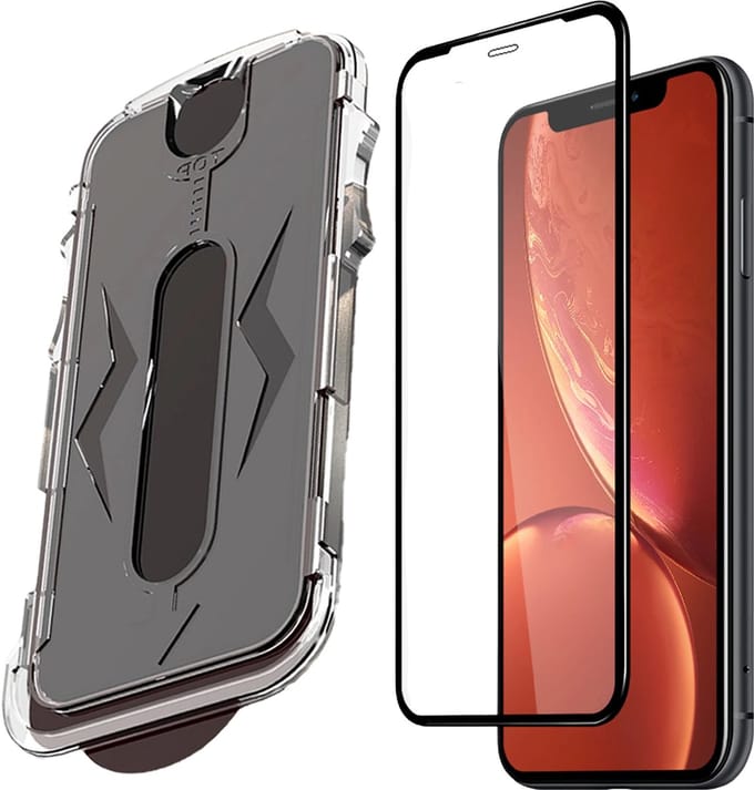 Screenprotector - Geschikt voor iPhone XR Tempered Glass screen protector - Extra Sterk - beschermglas
