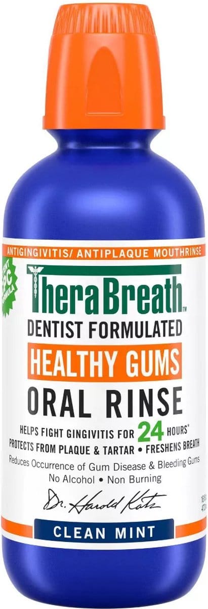 TheraBreath Healthy Mondspoeling – Clean Mint Mondwater – 473ml