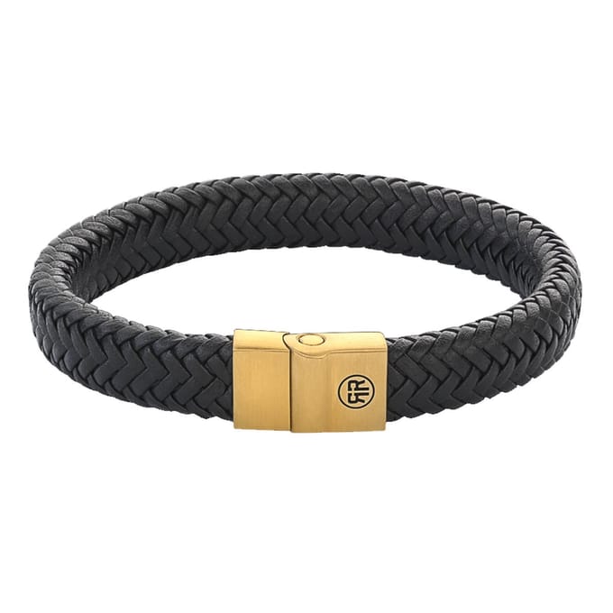 Rebel and Rose RR-M0021-G- Full Metal Herringbone - Armband-Maat M