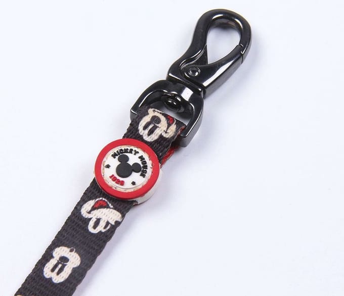 Hondenriem Mickey Mouse Zwart