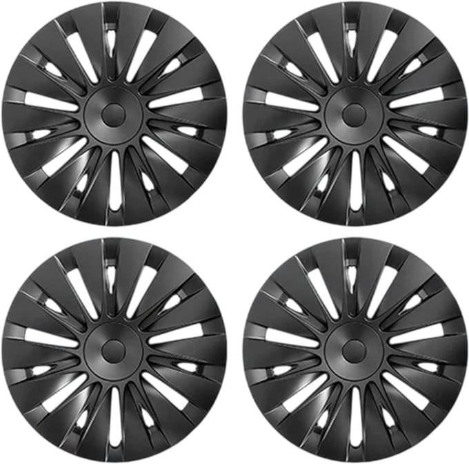 Tesla Model Y Wieldoppen 19 inch Blades – Set van 4 – Zwart – Geschikt voor Gemini Velgen