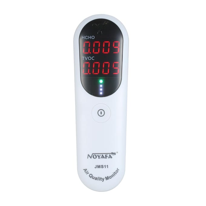 NOYAFA Draagbare formaldehydedetector Binnenluchtkwaliteitsmonitor HCHO- en TVOC-monitor met hoorbaar wit