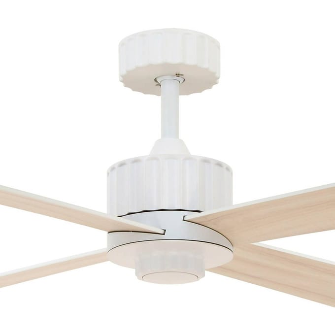 Beacon Lighting Plafondventilator Beacon met licht Newport, wit/eiken, stil