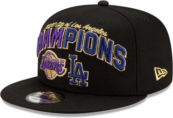 Snapback Pet Los Angeles Lakers & Dodgers 2020 Champs - Verstelbare Baseball Cap