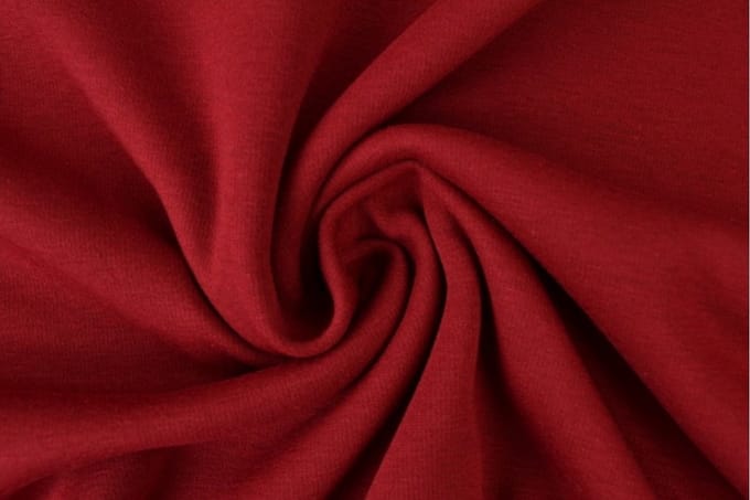 10 meter alpenfleece - Bordeaux rood - 150cm breed