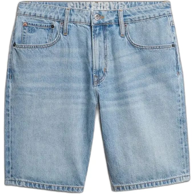 Superdry - Vintage Straight Shorts - Heren - Jeans shorts