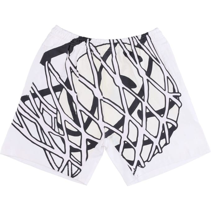 Trainingsshort voor heren Smiley In The Net UV Shorts X Smiley Wit