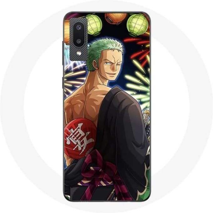 Coque - maniacase - Samsung Galaxy A02 - One Piece Joyeux Noël - Souple - Mixte noir