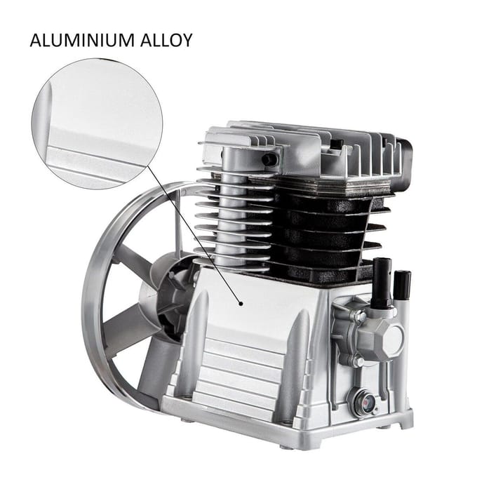 Nouvelle pompe de compresseur d'air industriel à double cylindre adaptée pour un maximum de 2,2 kW et une pression de 116 PSI