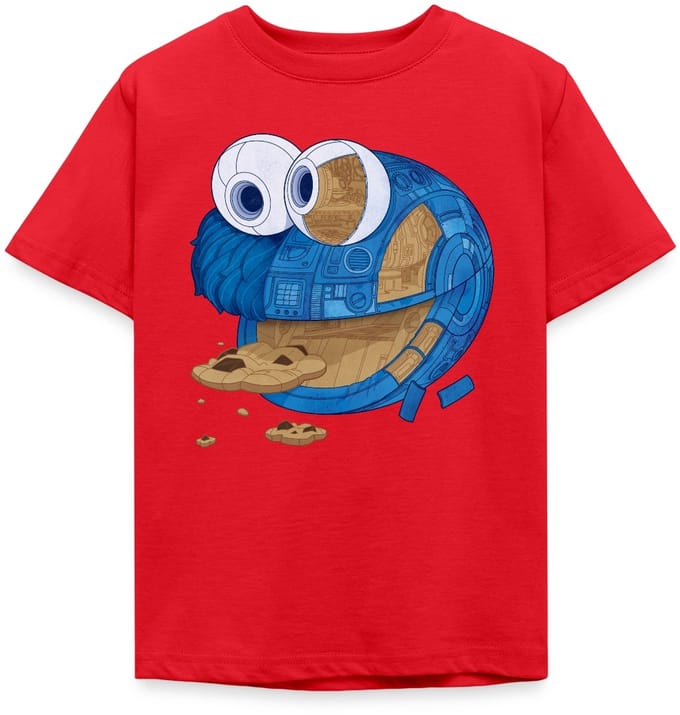 Sesamstraat Koekiemonster Machine T-Shirt Kinderen