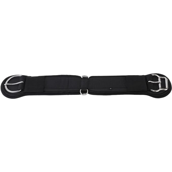 Sangle de ventre de cheval 28 pouces Sangle haute élasticité Résistante à l'usure Sangle de ventre équestre réglable black