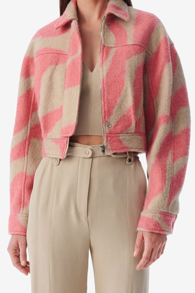 IRO Paris Eraki Outerwear Pink Beige Taglia: 36 | Giacche corte Outlet | Donna | Marrone