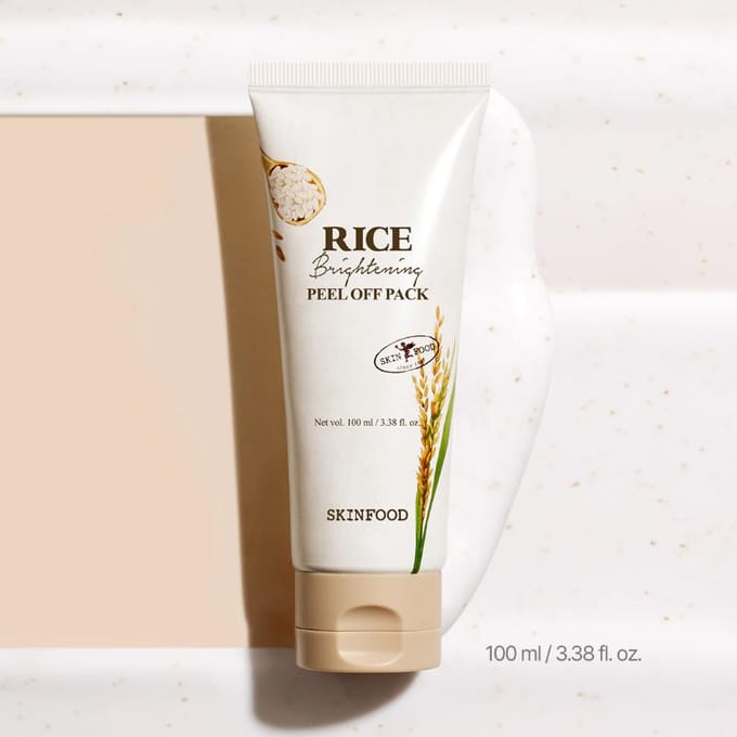 [SKINFOOD] Rice Brightening Peel Off Masker 100ml white