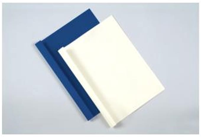 Fellowes schutbladen thermische indbindkaften A4 blauw 100 stuks