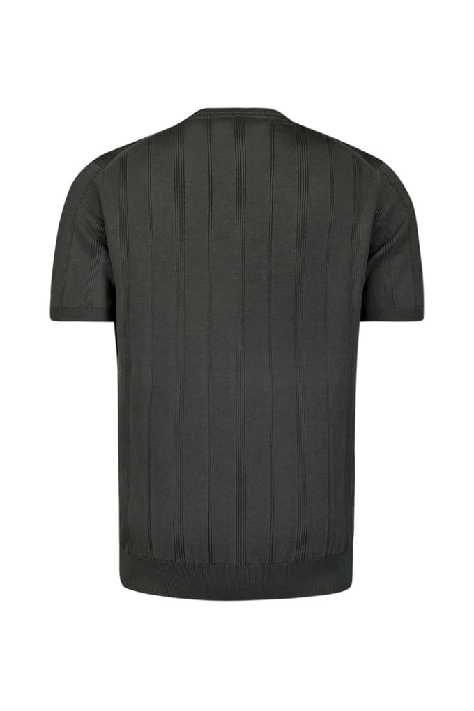 No Excess Pullover Short Sleeve Crewneck Dropneedle Stripes Dark Steel Größe: XL | Pullover Outlet | Herren