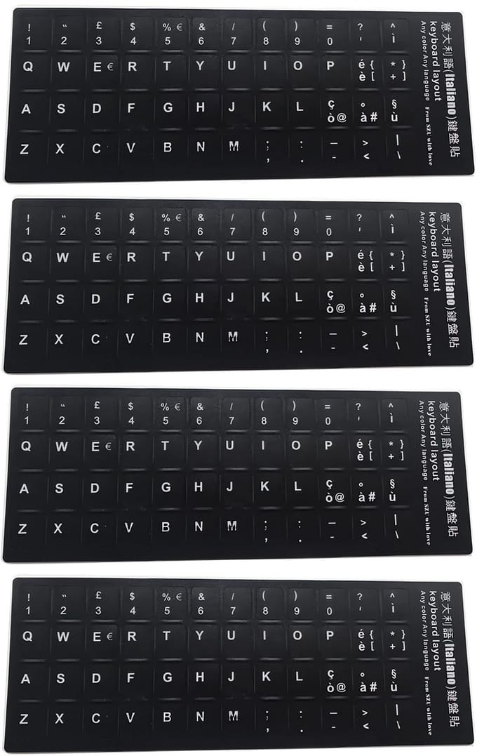 Dailygoods- Toetsenbordstickers Hoogwaardige Pvc
