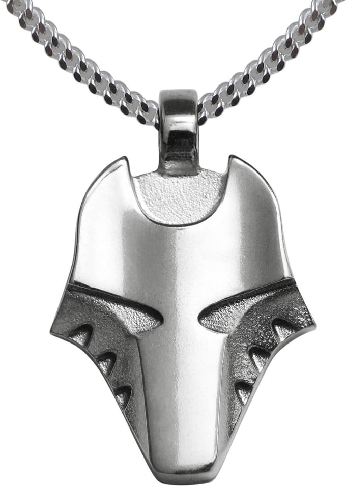AuBor ®. Zilveren hanger. Wolvenkop