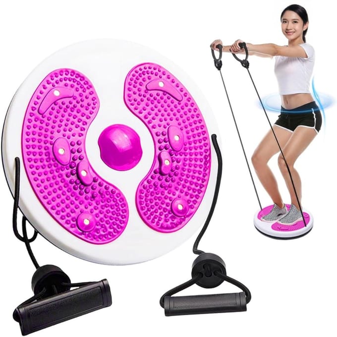 Twister Disc - Core Waist ab Trainer - Draaischijf Fitness - Roze