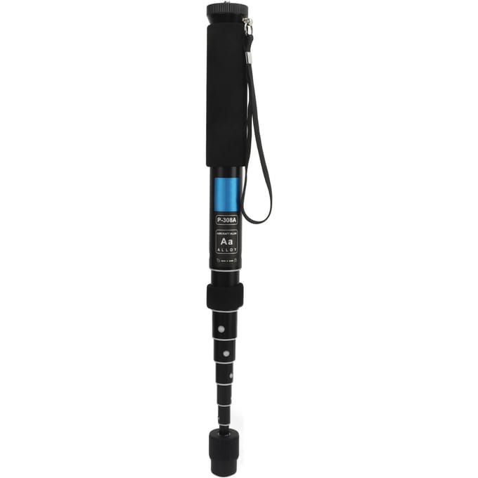 Intrekbare Monopod 8 Secties 11 tot 63in Draagbare Aluminiumlegering Monopod met Sponsschede voor