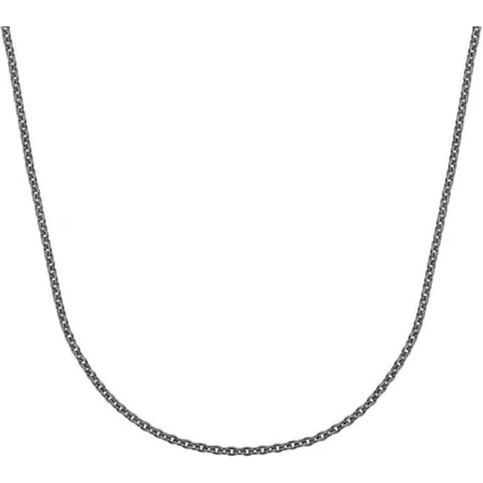 TI SENTO Dames Ketting - 925 zilver - Blauw - Maat 45 - 3918BL