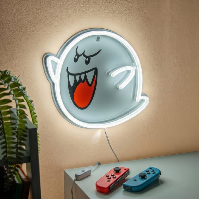 Super Mario Boo neon muurlamp van Paladone