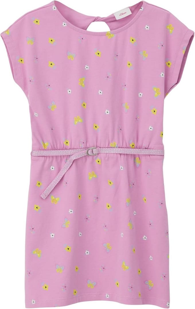 Meisjes Jurk met Allover Patroon - Comfortabele Kinderjurk