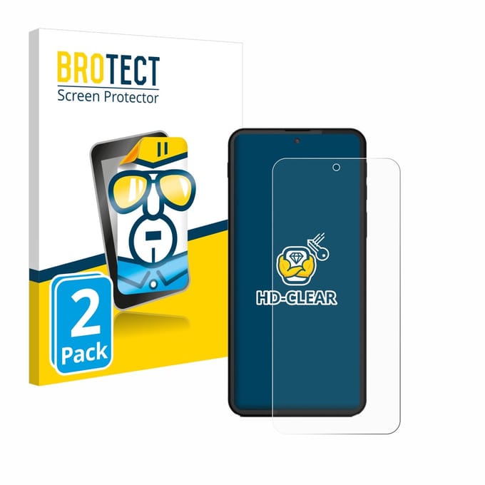 BROTECT - Screenprotector voor Shiftphones Shiftphone 8.1 - Folie Beschermfolie transparant 2 Stuks
