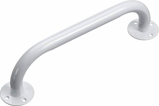 Wandbeugel Izzie 40 cm - Handgreep / wandbeugel douche en toilet staal wit - Best Getest