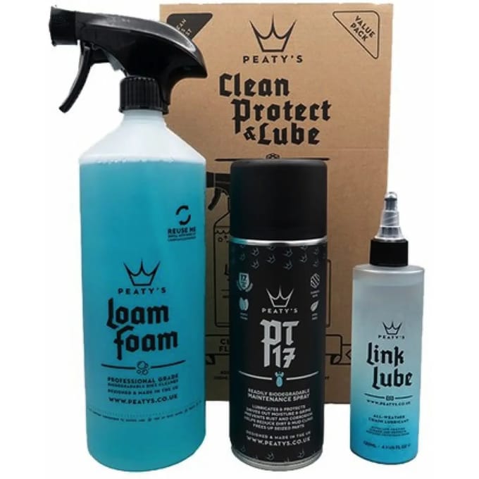 Fietsreinigingsset Peaty's Loam Foam PT17 Link Lube