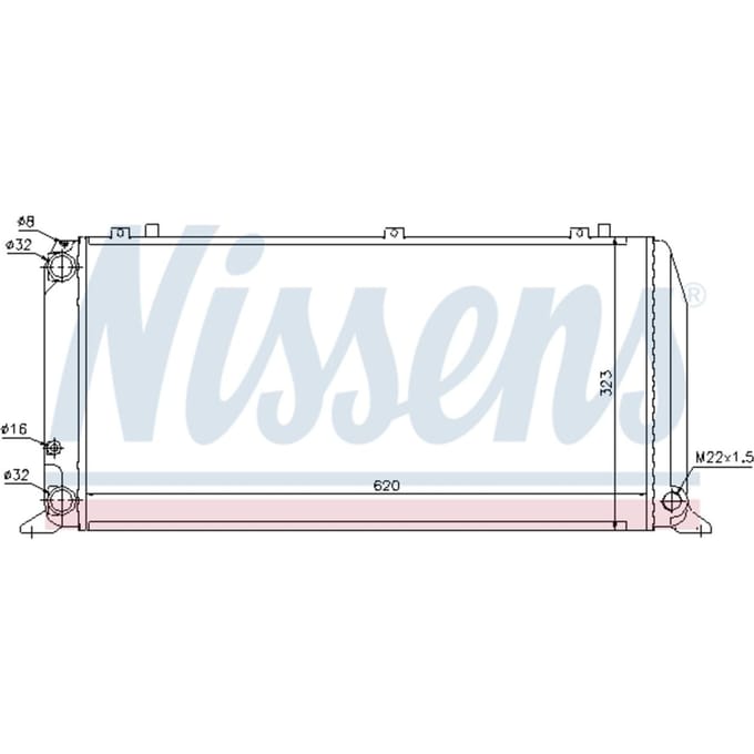 Radiator NISSENS 60488