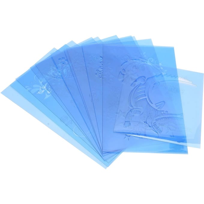 PET Schminksjabloon Herbruikbare Schminksjablonen voor Halloween Kerstfeest blue