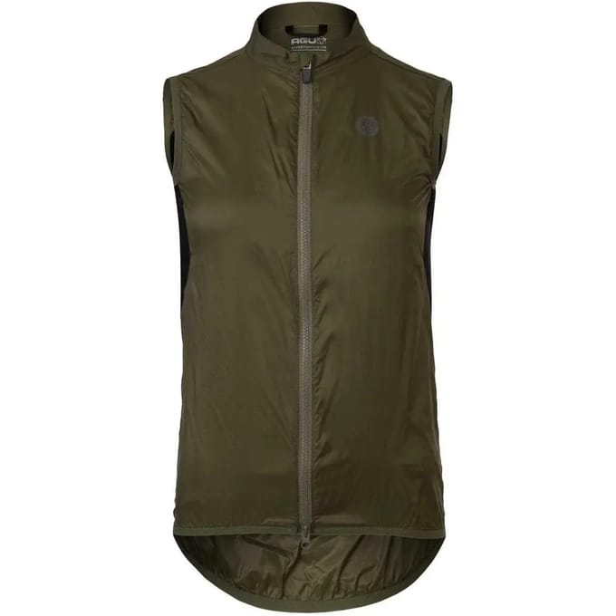 AGU Essential Wind Body - Fietsbody - Winddicht en Waterafstotend - Ademend Mesh - Reflecterende Details - Lichtgewicht - Groen - Dames - L