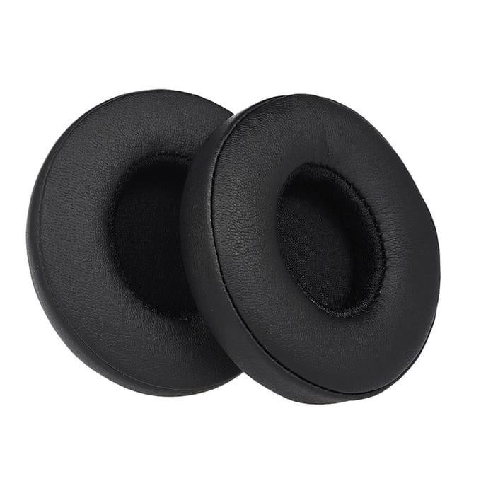 2 stuks vervangende oorkussens oorkussenkussen voor Beats Solo 2/3 op oor draadloze hoofdtelefoon zwart