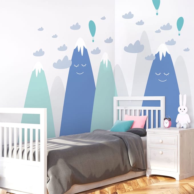 Kinderstickers van de Scandinavische bergen, Haruka, 70 x 105 cm