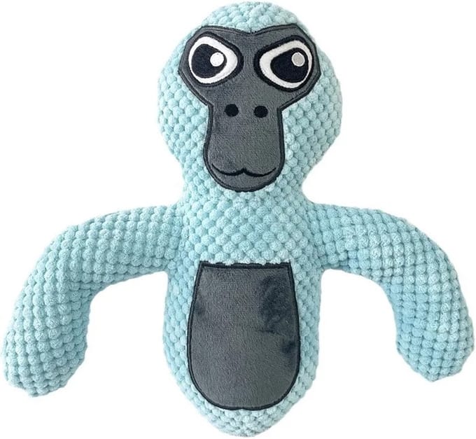 Klikkopers® - Gaming Knuffel - Gorilla Knuffel - Blauw - VR Game Knuffel - 25 cm
