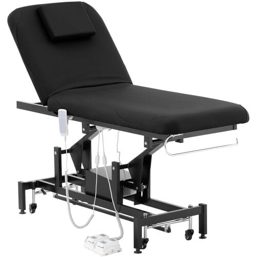 physa Massagetafel - 2 motoren - 200 kg - zwart 10040518