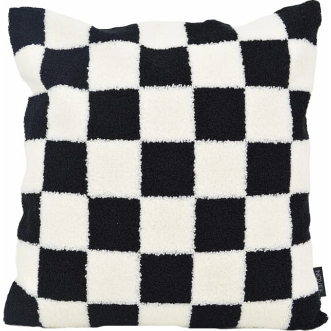 NOVÉE Sierkussen bouclé checker | 45 x 45 cm | katoen/polyester
