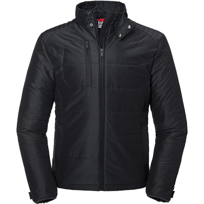 Russell Heren Cross Gewatteerd Jasje (Zwart)