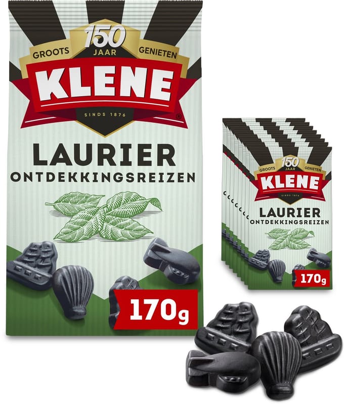 Klene Laurier Ontdekkingsreizen - Drop - Laurier - 8x170g