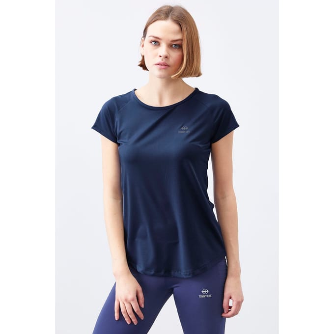 Dames Korte Mouwen Crew Neck T-shirt