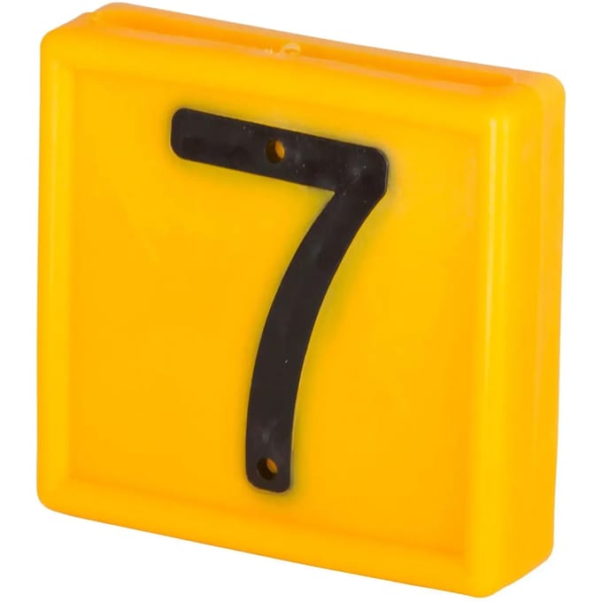Genummerde markeerkraag om op de armband te schuiven Kerbl N°7 (x10)