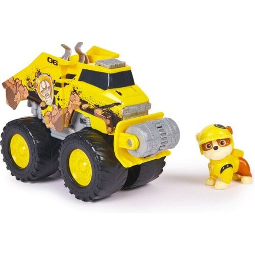 PAW Patrol Reddingswagens - Transformerende Bulldozer met Rubble speelfiguur - Speelgoedauto