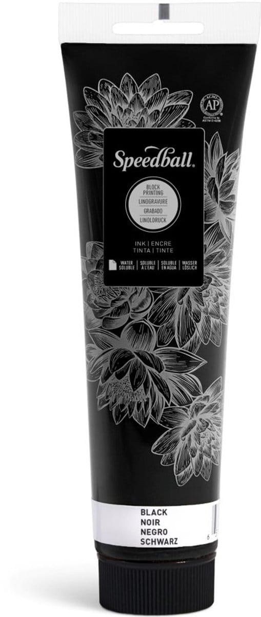 Water-soluble bloc printing ink black - Speedball