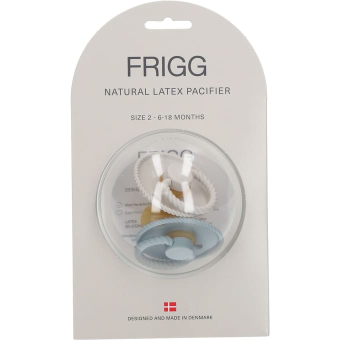 Frigg Rope Fopspeen - 6-18 mnd (2 stuks) - Fr.Gray/Silver Gray
