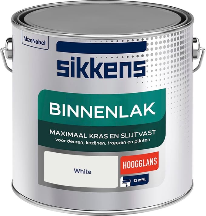 Sikkens - Binnenlak Hoogglans - White - Mengverf - 2,5 L