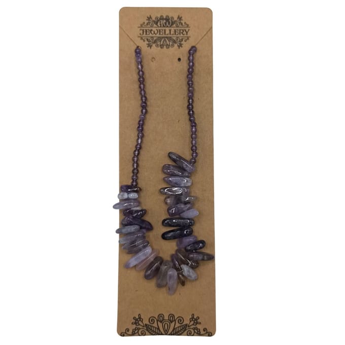Longstone Edelsteen Ketting - Amethist