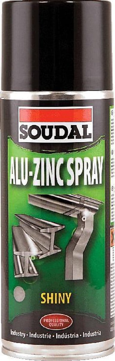 Soudal Technische Spray - 400ml - Aluminium - Bescherming tegen Corrosie